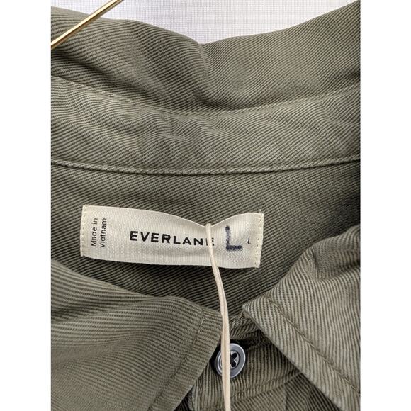 NWT Everlane The Utility Shirt Buttersoft Jacket in Green size Large - Picture 4 of 5